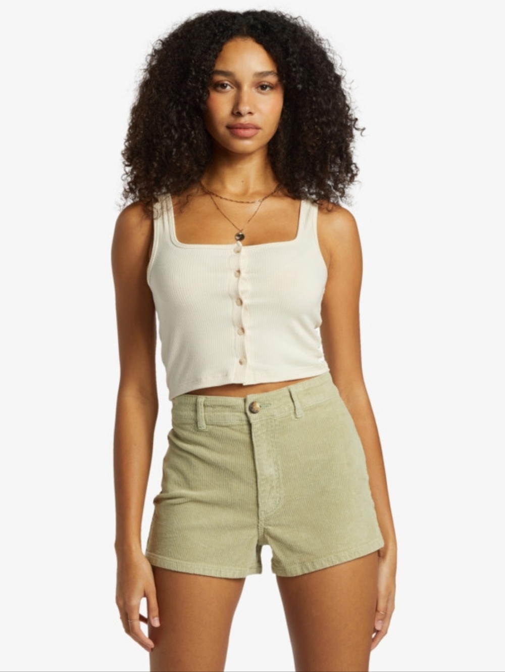 Billabong Free Fall Green Corduroy Shorts // Size 28
